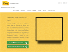 Tablet Screenshot of ezzybookkeeping.com